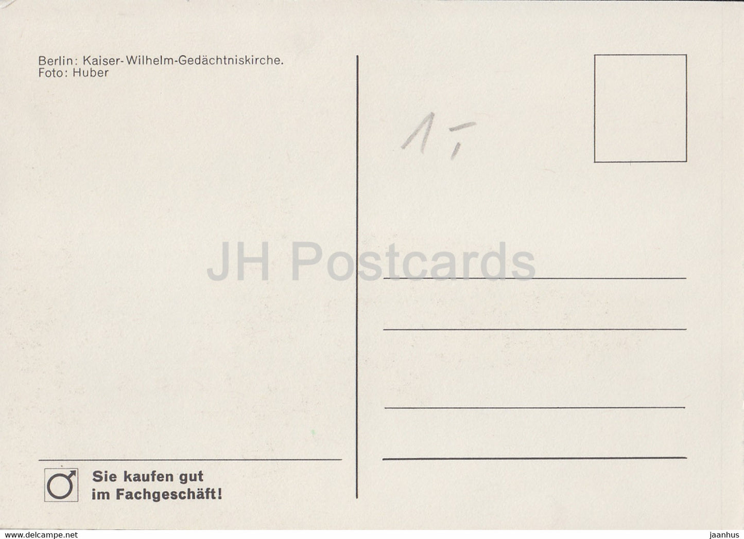 Berlin - Kaiser Wilhelm Gedachtniskirche - Germany - unused