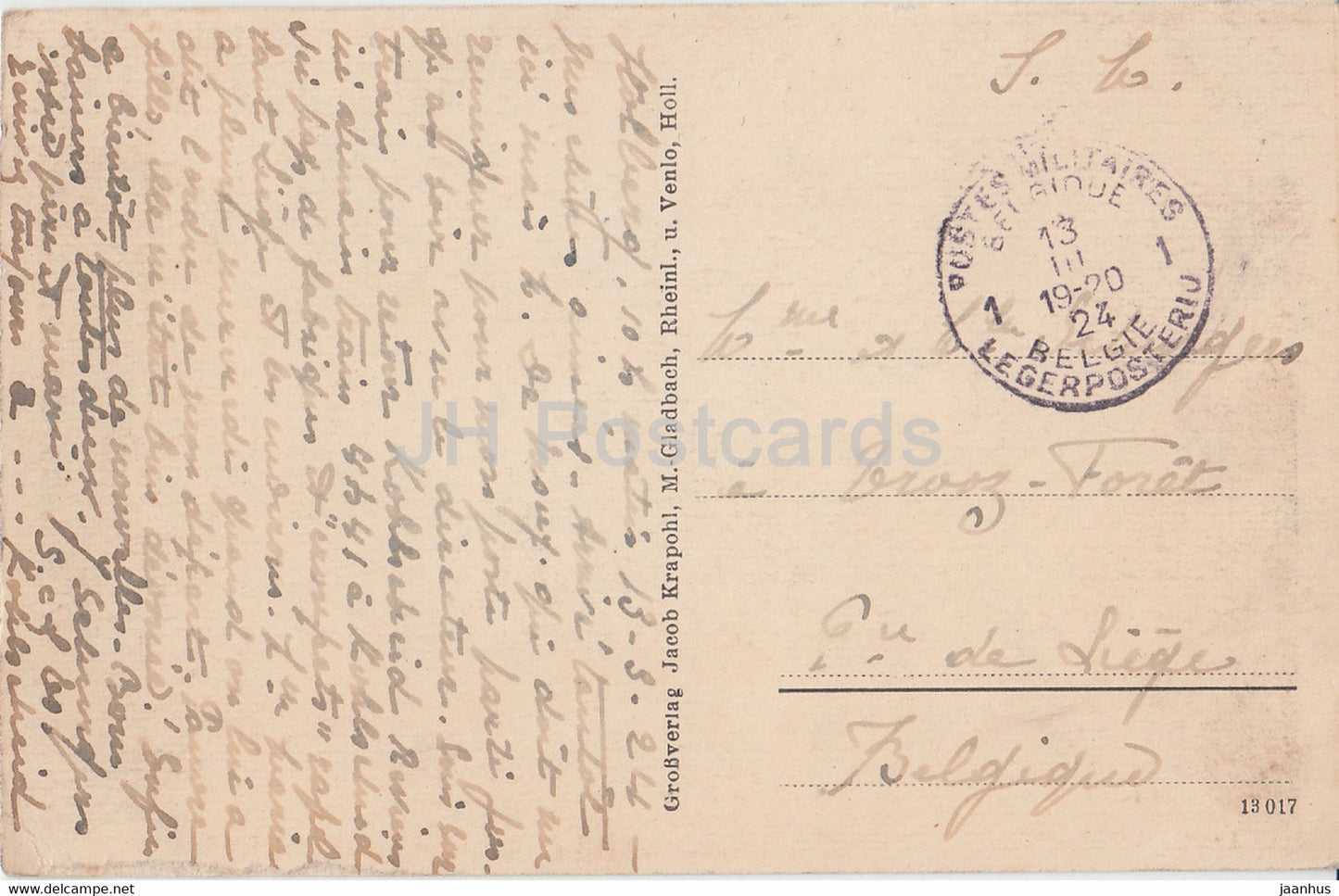 Aachen - Elisenbrunnen - 13017 - old postcard - 1924 - Germany - used