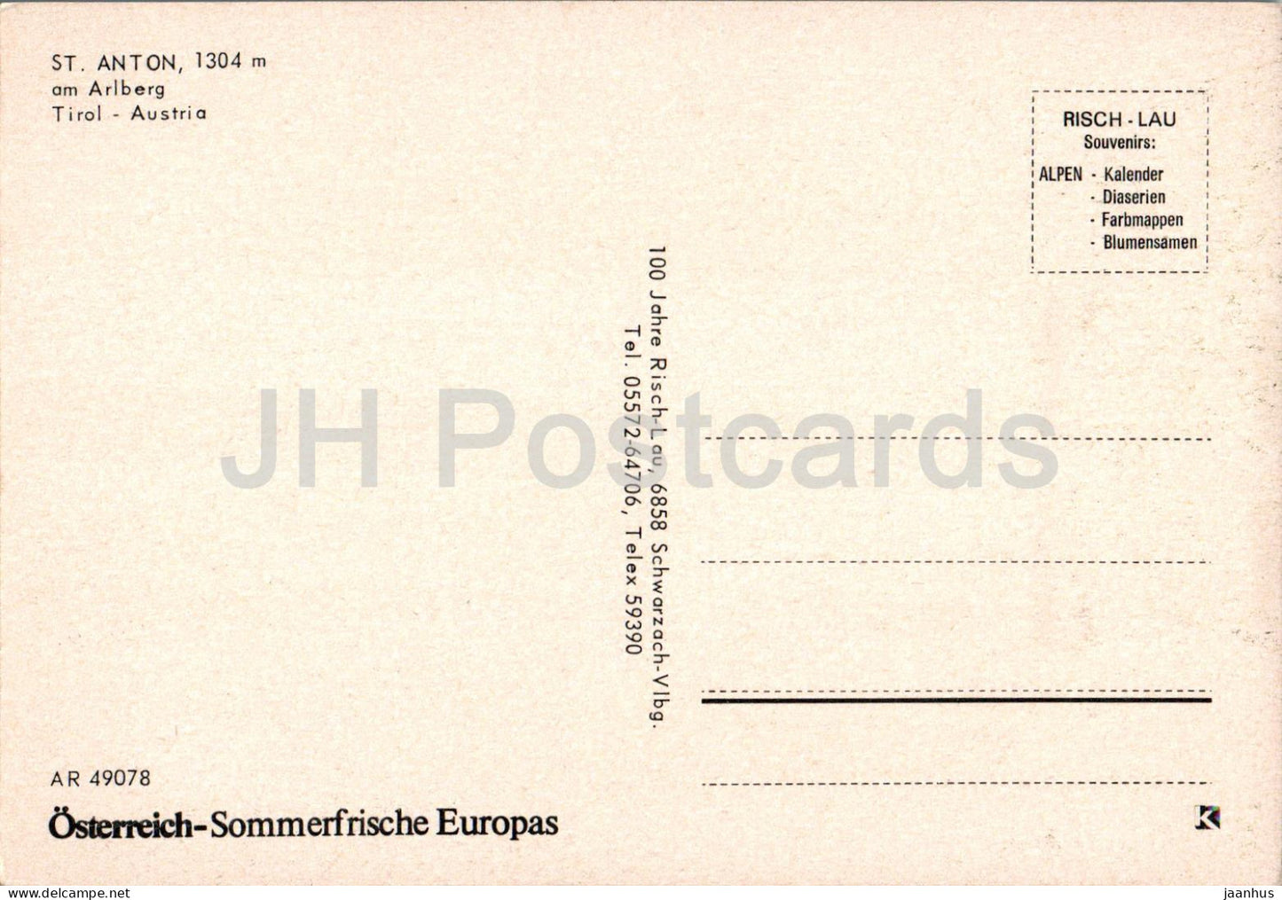 St Anton am Arlberg - Tirol - voiture - 49078 - Autriche - inutilisée 