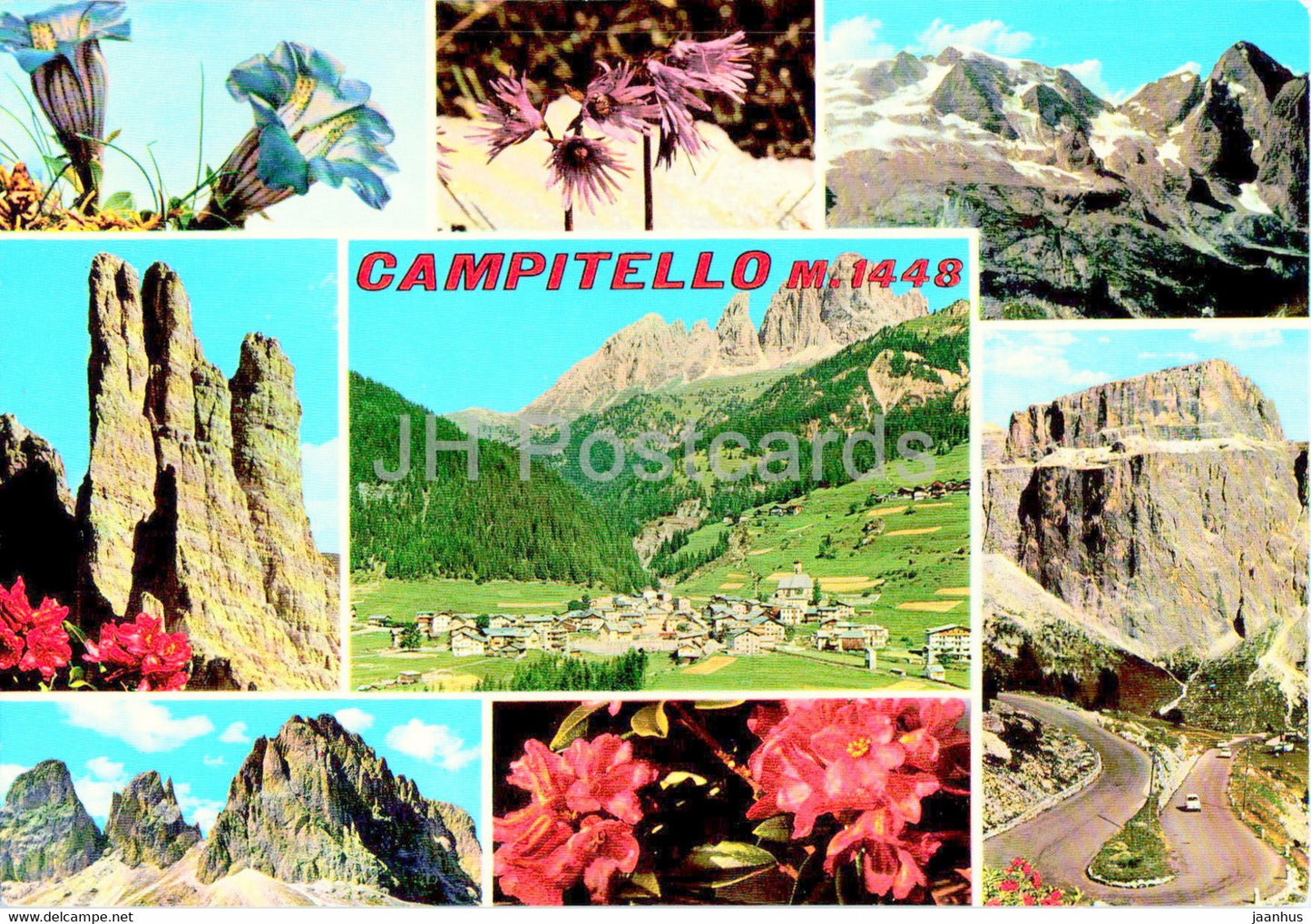 Dolomiti di Fassa - Campitello - 4172 - Italy - unused - JH Postcards