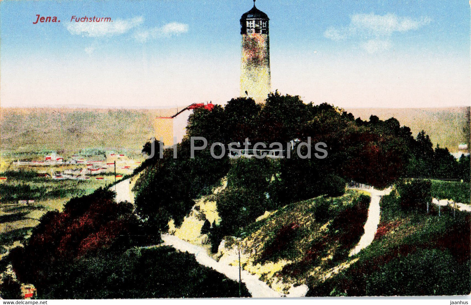 Jena - Fuchsturm - old postcard - 1925 - Germany - unused - JH Postcards