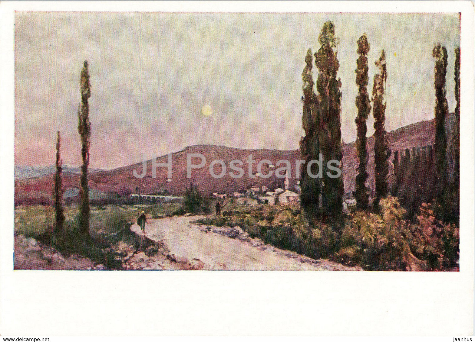 painting by A. Kuprin - Biasalskaya Valley - Crimea - Russian art - 1961 - Russia USSR - unused - JH Postcards