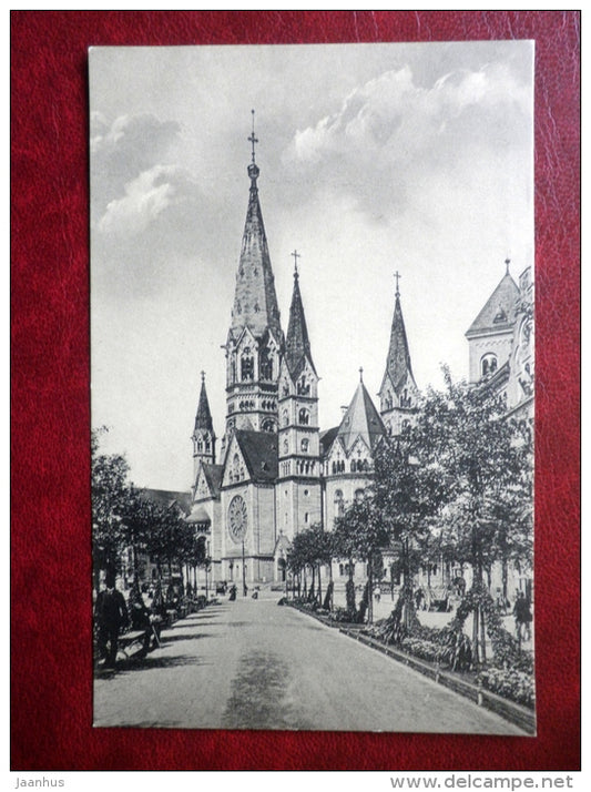 Kaiser Wilhelm Gedächtniskirche - church - Berlin - old postcard - Germany - unused - JH Postcards