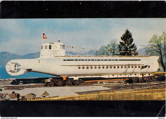 Lausanne - Exposition Nationale Suisse 1964 - Le mesoscaphe - submarine - Switzerland - used - JH Postcards