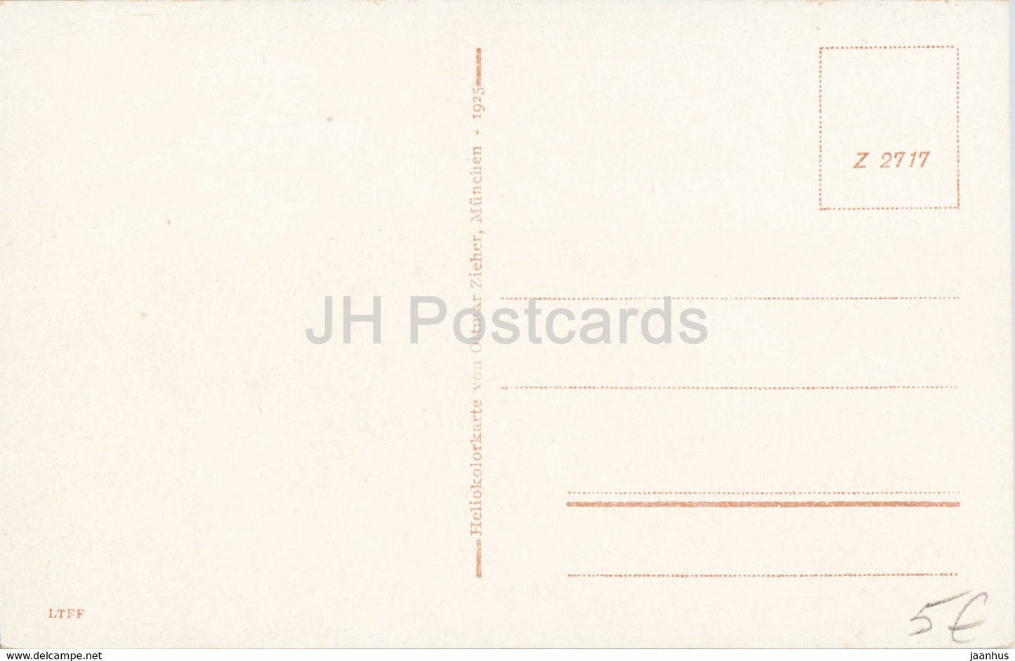 Jena - Fuchsturm - carte postale ancienne - 1925 - Allemagne - inutilisée