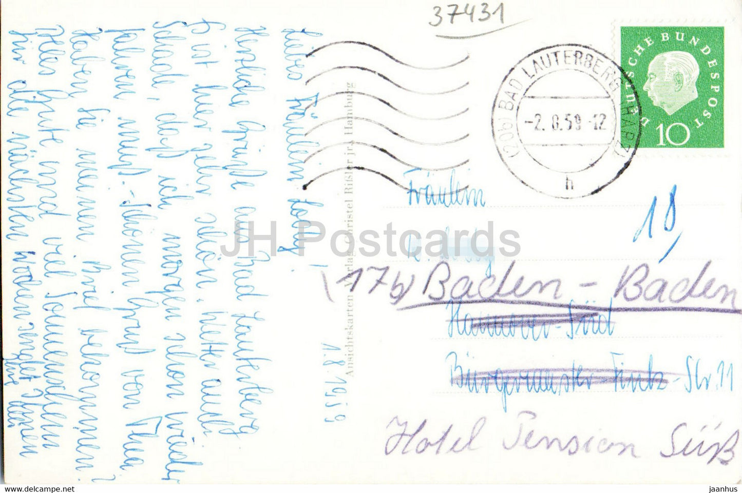 Kneipp Heilbad - Bad Lauterberg im Harz - alte Postkarte - 1959 - Deutschland - gebraucht