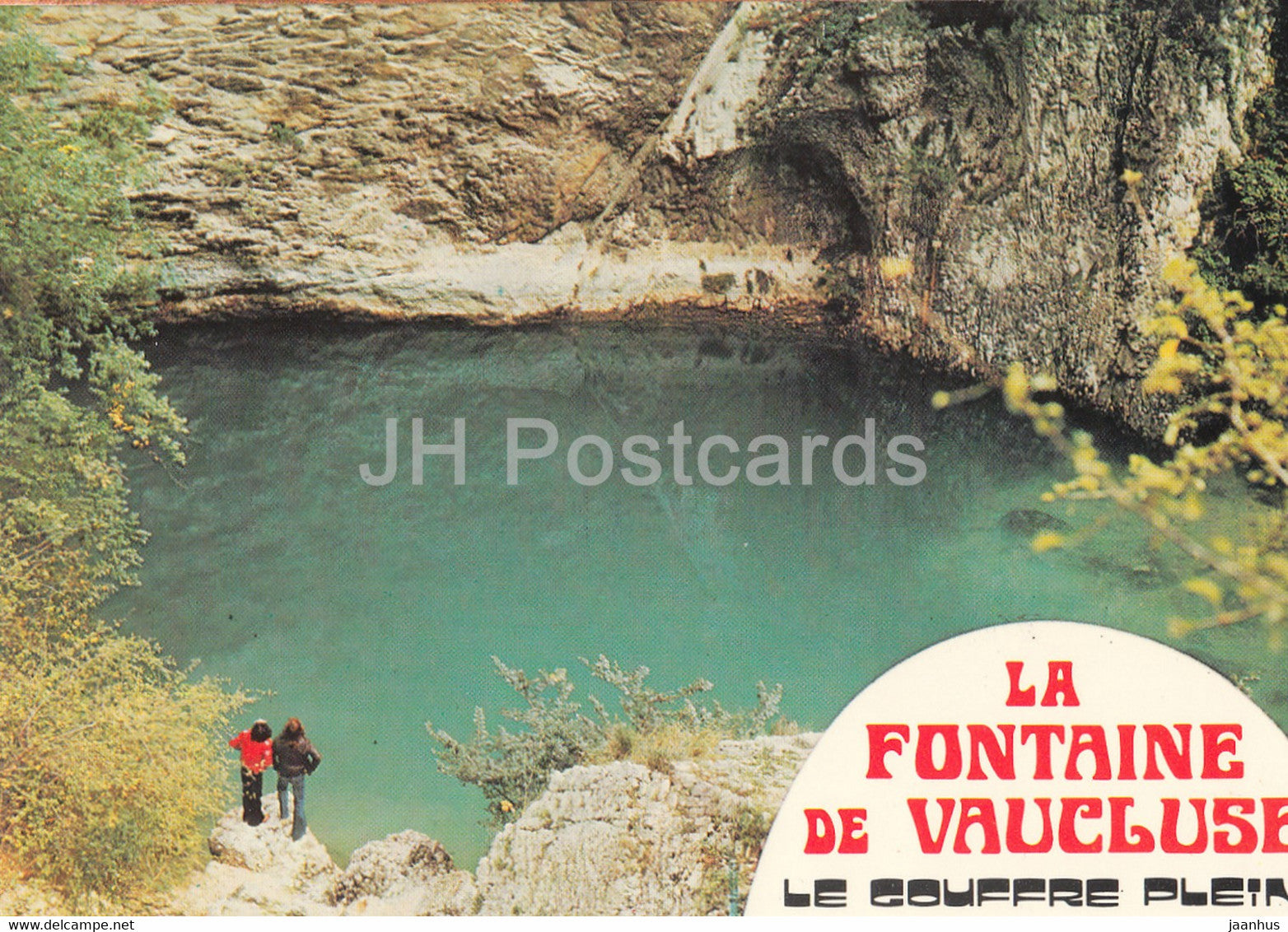 La Fontaine de Vaucluse - Le Gouffre Plein - France - unused - JH Postcards