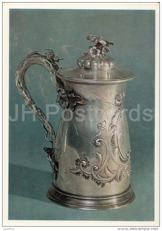 Tankard - silver - Silverwork by Russian Master Jewellers - 1987 - Russia USSR - unused - JH Postcards