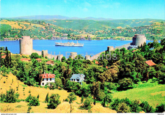 Istanbul - From Europe to Asia - The Fortress and the Bosphorus - 375 - Keskin - Turkey - unused - JH Postcards