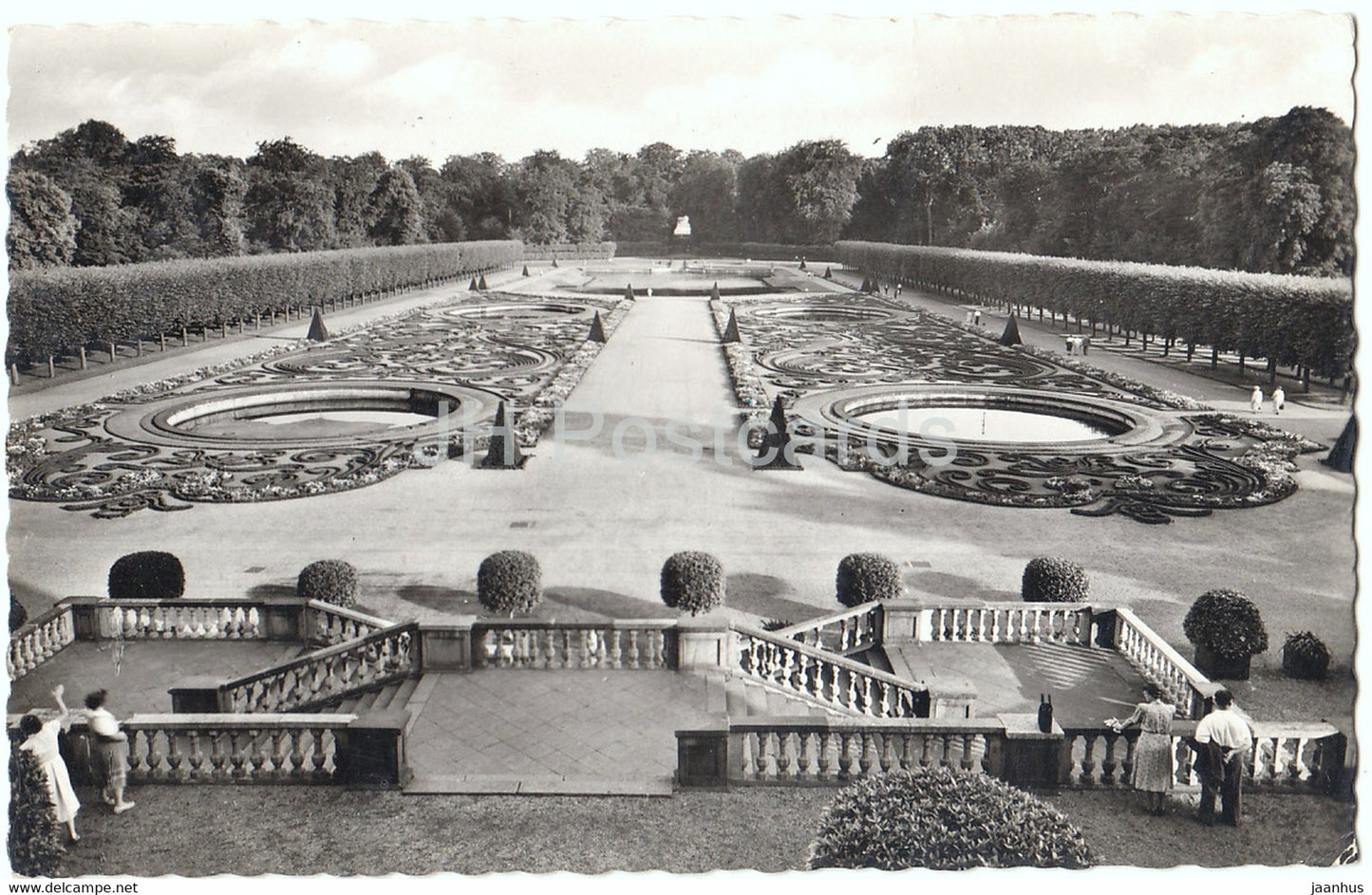 Schloss Augustusburg - Bruhl - Gartenparterre - castle - Germany - used - JH Postcards