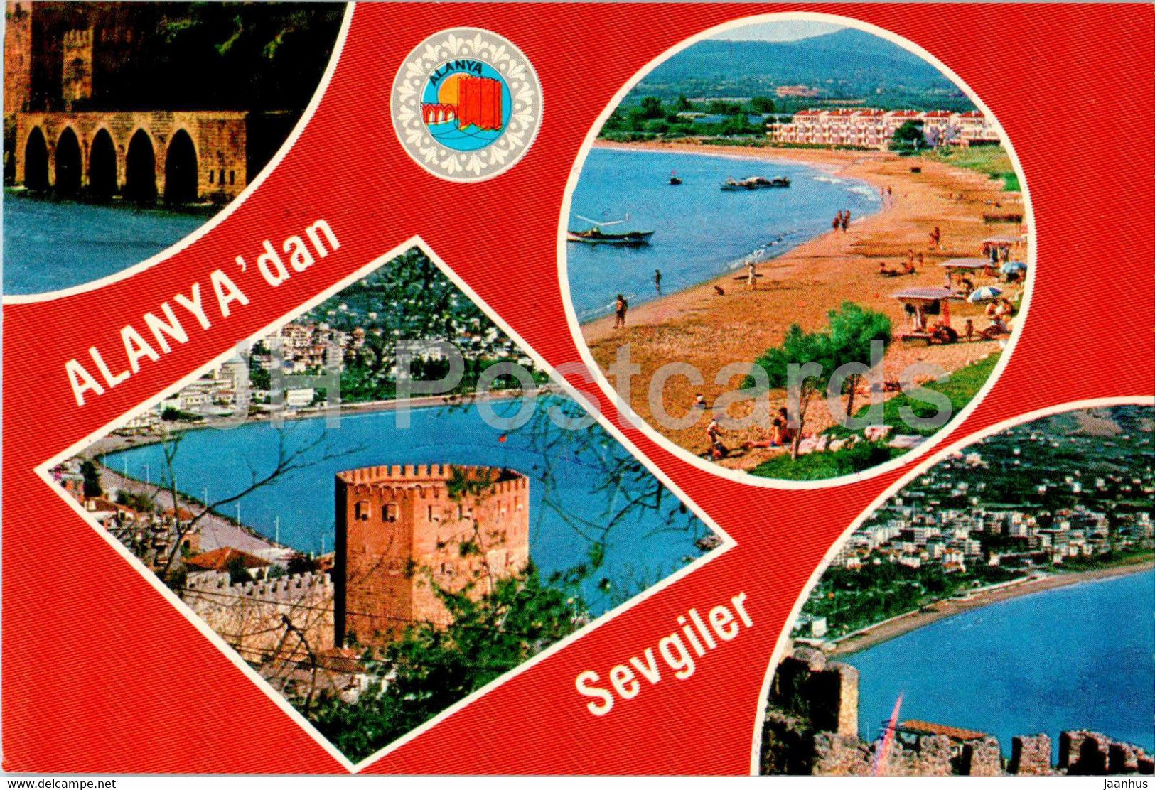Alanya - Alanya'dan Sevgiler - Love from Alanya - multiview 134 - Turkey - unused - JH Postcards