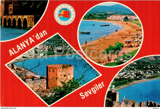 Alanya - Alanya'dan Sevgiler - Love from Alanya - multiview 134 - Turkey - unused - JH Postcards