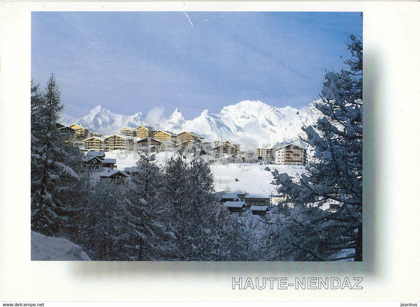 Haute Nendaz - Aspect hivernal de la station de Nendaz - 46533 - 1998 - Switzerland - used - JH Postcards