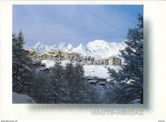 Haute Nendaz - Aspect hivernal de la station de Nendaz - 46533 - 1998 - Switzerland - used - JH Postcards