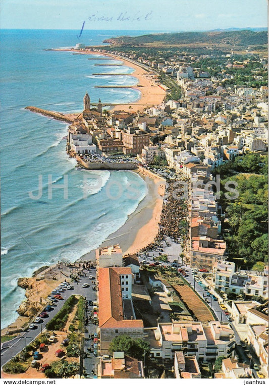 Costa Daurada - Sitges - Vista general - aerial view - Spain - used - JH Postcards