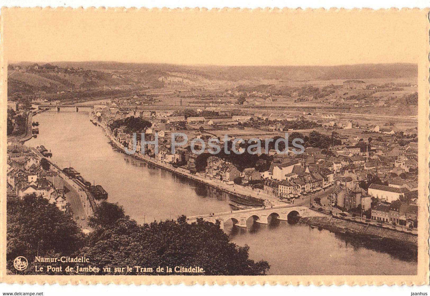 Namur Citadelle - Le Pont de Jambes vu sur le Tram de la Citadelle - old postcard - 1942 - Belgium - used - JH Postcards