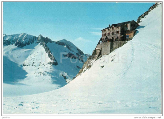Rifugio Caduti dell´Adamello m 3035, e Vedretta del Mandone - Gruppo dell´Adamello - 200-036 - Italia - Ital - JH Postcards