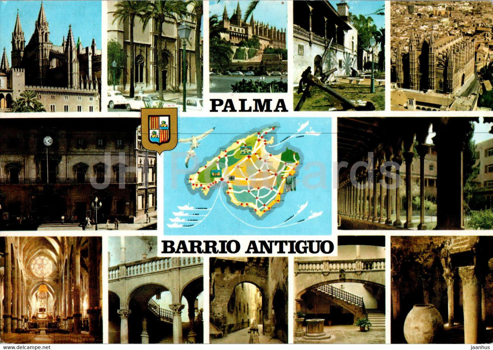 Palma - Barrio Antiguo - Mallorca - multiview - 2515 - 1994 - Spain - used - JH Postcards