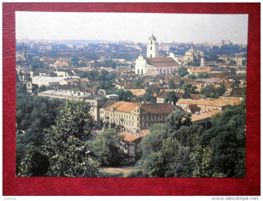 Panoramic view of the Old Town - Vilnius - 1983 - Lithuania USSR - unused - JH Postcards