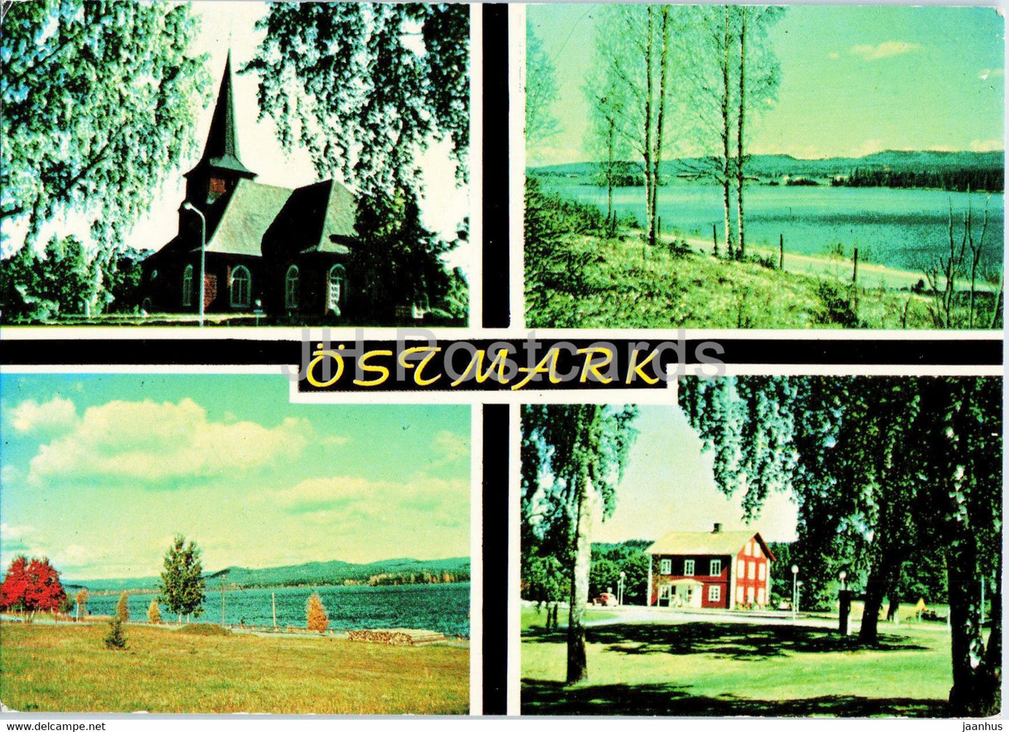 Ostmark - church - multiview - 2293 - Sweden - unused - JH Postcards