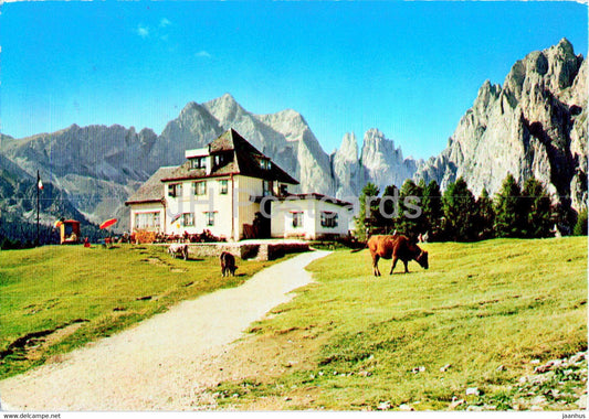 Rifugio Ciampedie 1991 m - Dolomiti - 1976 - Italy - used - JH Postcards
