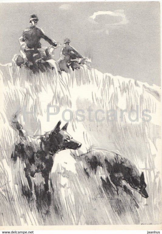 Fate of a Man by Mikhail Sholokhov - illustration by Kukryniksy - Nazi soldiers - 1966 - Russia USSR - unused - JH Postcards