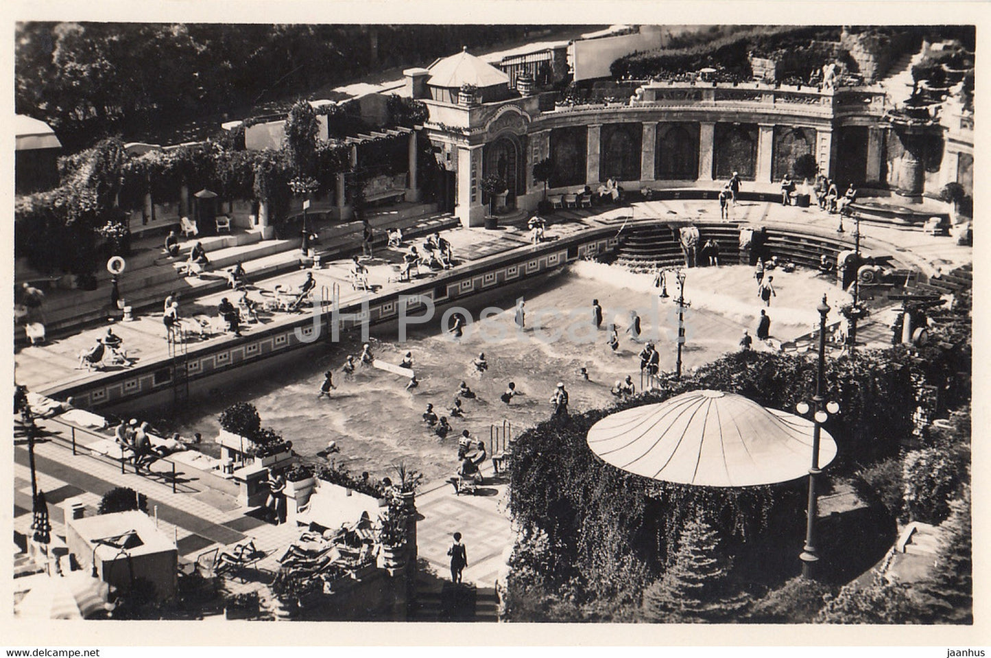 Budapest - hotel Szt Gellert szalloda - Hullamfurdo - Artifical Wave - Thermal Bath - old postcard - Hungary - unused - JH Postcards