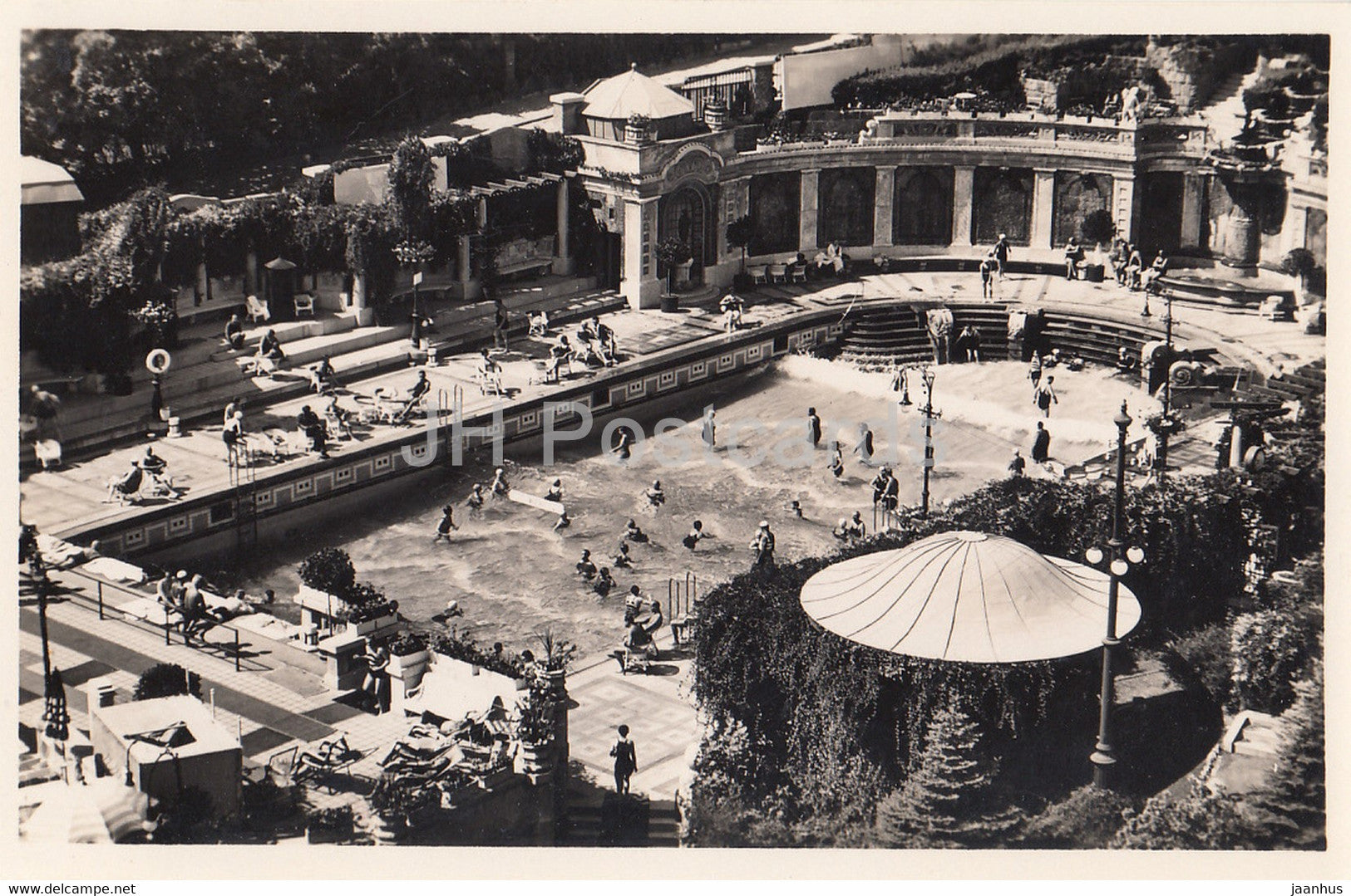 Budapest - hotel Szt Gellert szalloda - Hullamfurdo - Artifical Wave - Thermal Bath - old postcard - Hungary - unused - JH Postcards
