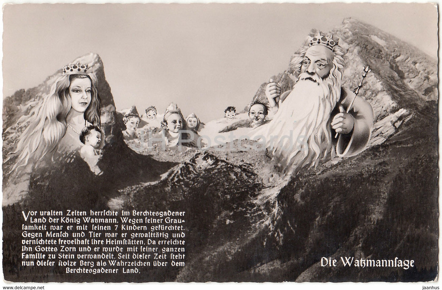 Die Watzmannsage - Germany - unused - JH Postcards