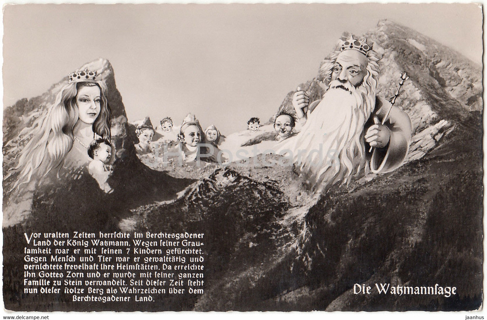 Die Watzmannsage - Germany - unused - JH Postcards