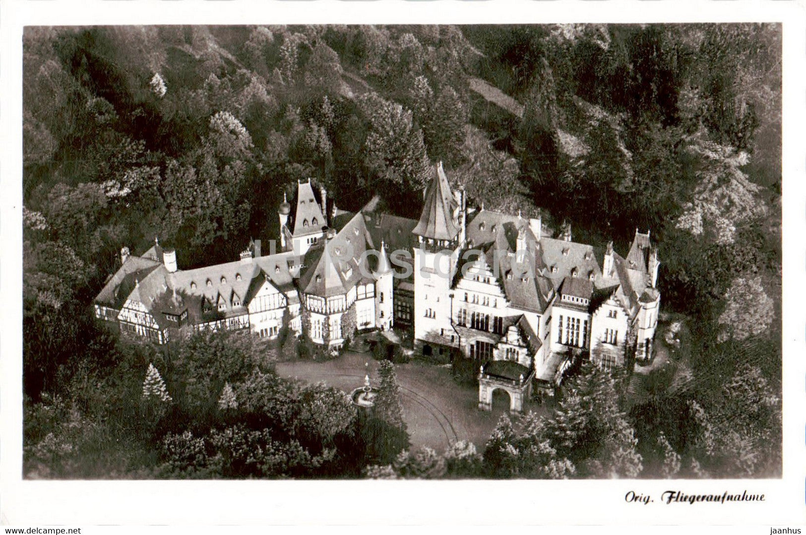 Schlosshotel Kronberg i Taunus - hotel - old postcard - Germany - unused - JH Postcards