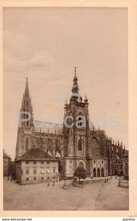 Praha - Prague - Chram svatovitsky - cathedral of St Guy - 37 - old postcard - Czech Republic - unused - JH Postcards
