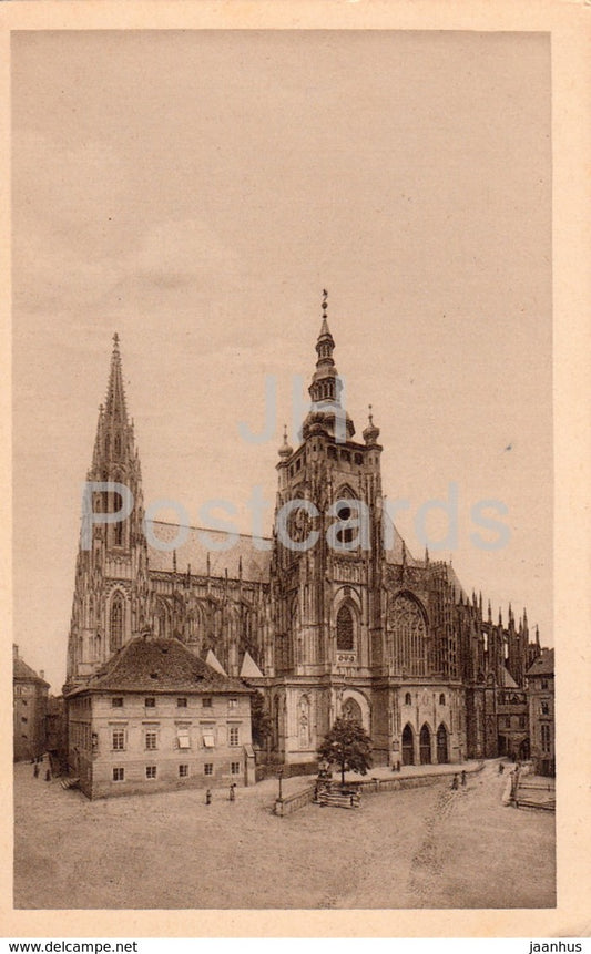 Praha - Prague - Chram svatovitsky - cathedral of St Guy - 37 - old postcard - Czech Republic - unused - JH Postcards