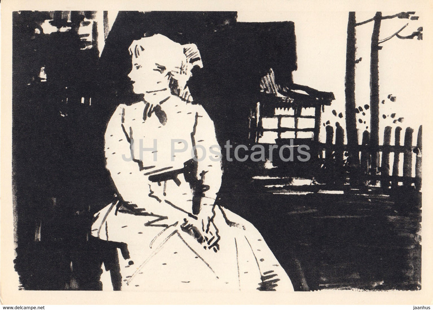 Works by Russian Writer Aleksey Tolstoy - Natasha - illustration - 1965 - Russia USSR - unused - JH Postcards