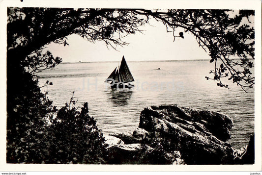 Ile de Noirmoutier - Une Jolie echappee sur la Mer - 1 - old postcard - 1950 - France - used - JH Postcards