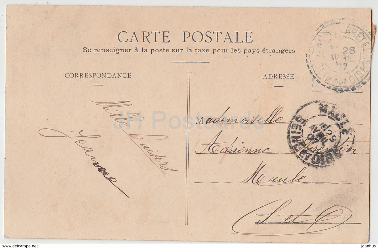 Saint Nom la Breteche - Foret de Marly - 21 - old postcard - 1907 - France - used