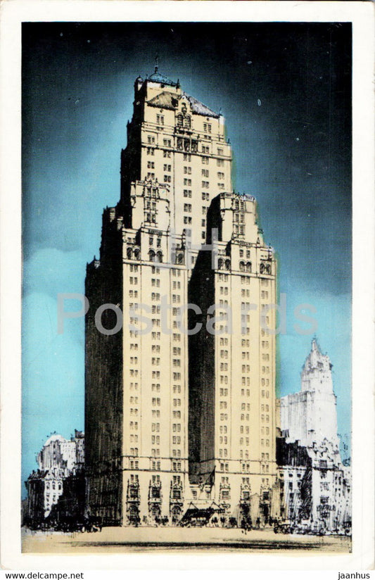 New York City - The Warwick - A Kirkeby Hotel - old postcard - USA - unused - JH Postcards