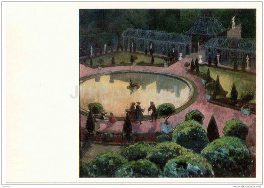 painting by A. Benois - Hothouse , 1906 - Russian Art - 1977 - Russia USSR - unused - JH Postcards