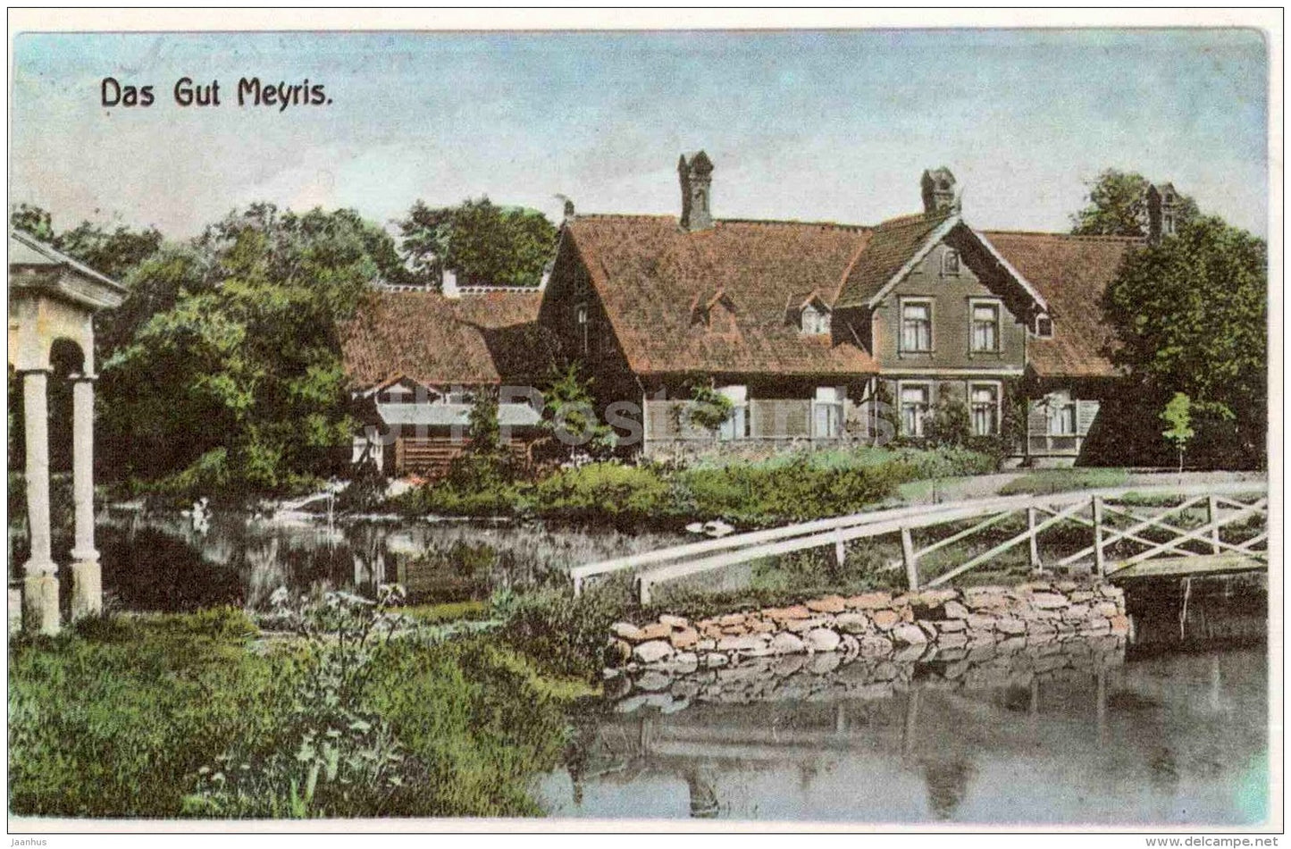 Maari Manor - Meyris - Virumaa - old postcard REPRODUCTION!!! - 1990 - Estonia USSR - unused - JH Postcards