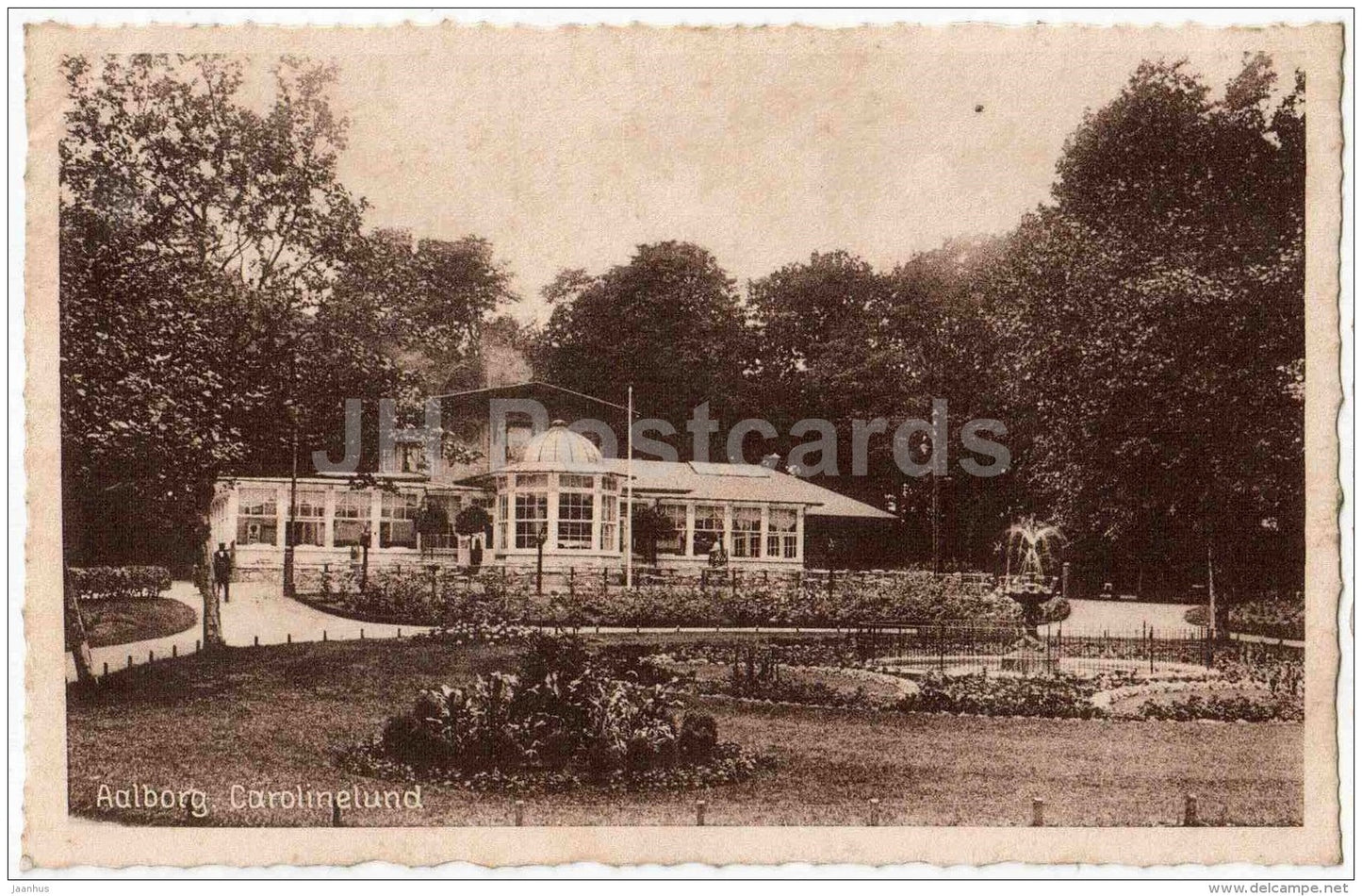 Carolinelund - Aalborg - Denmark - old postcard - unused - JH Postcards