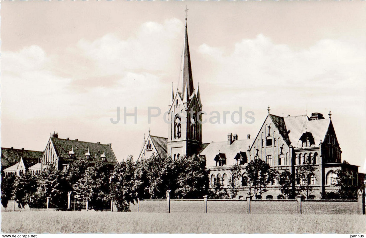 D Kaiserswerth - Diakonissenanstalt Fronberg - old postcard - 1958 - Germany - used - JH Postcards
