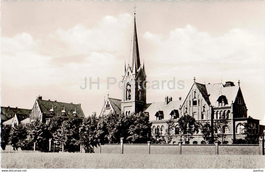 D Kaiserswerth - Diakonissenanstalt Fronberg - old postcard - 1958 - Germany - used - JH Postcards