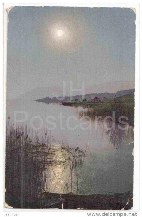 photograph - lake - nature - NZG Serie 52 No 1882 - circulated in Estonia 1926 - JH Postcards