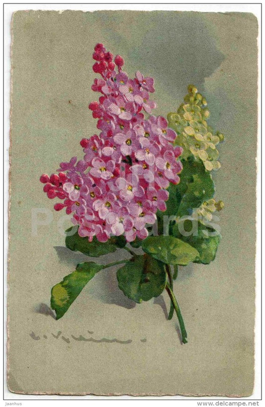 illustration by C. Klein - HWB SER 2165 - circulated in Estonia in 1920s - JH Postcards
