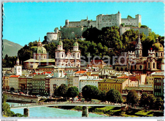 Salzburg - Altstadt - Old Town - bridge - 217 - 1970 - Austria - used - JH Postcards
