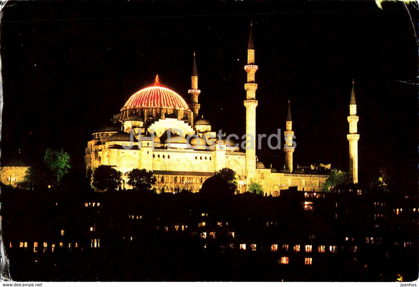 Istanbul - The Mosque of Suleiman the Magnificent - 141 - Keskin - 1985 - Turkey - used - JH Postcards