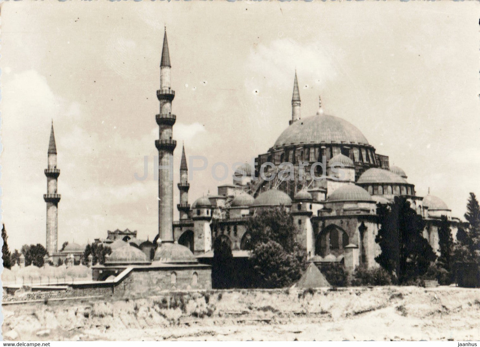 Istanbul - Suleymaniye Mosque - old postcard - Turkey - used - JH Postcards