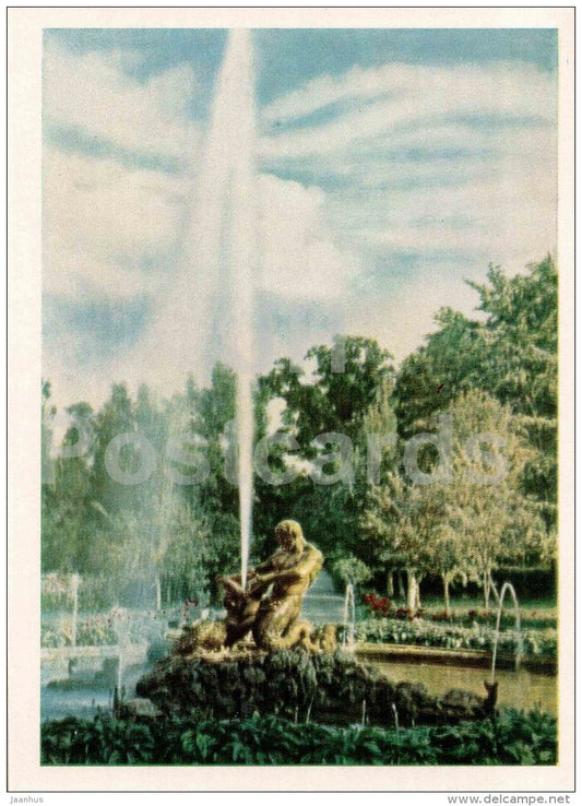 Conservatory fountain - Petrodvorets - 1964 - Russia USSR - unused - JH Postcards