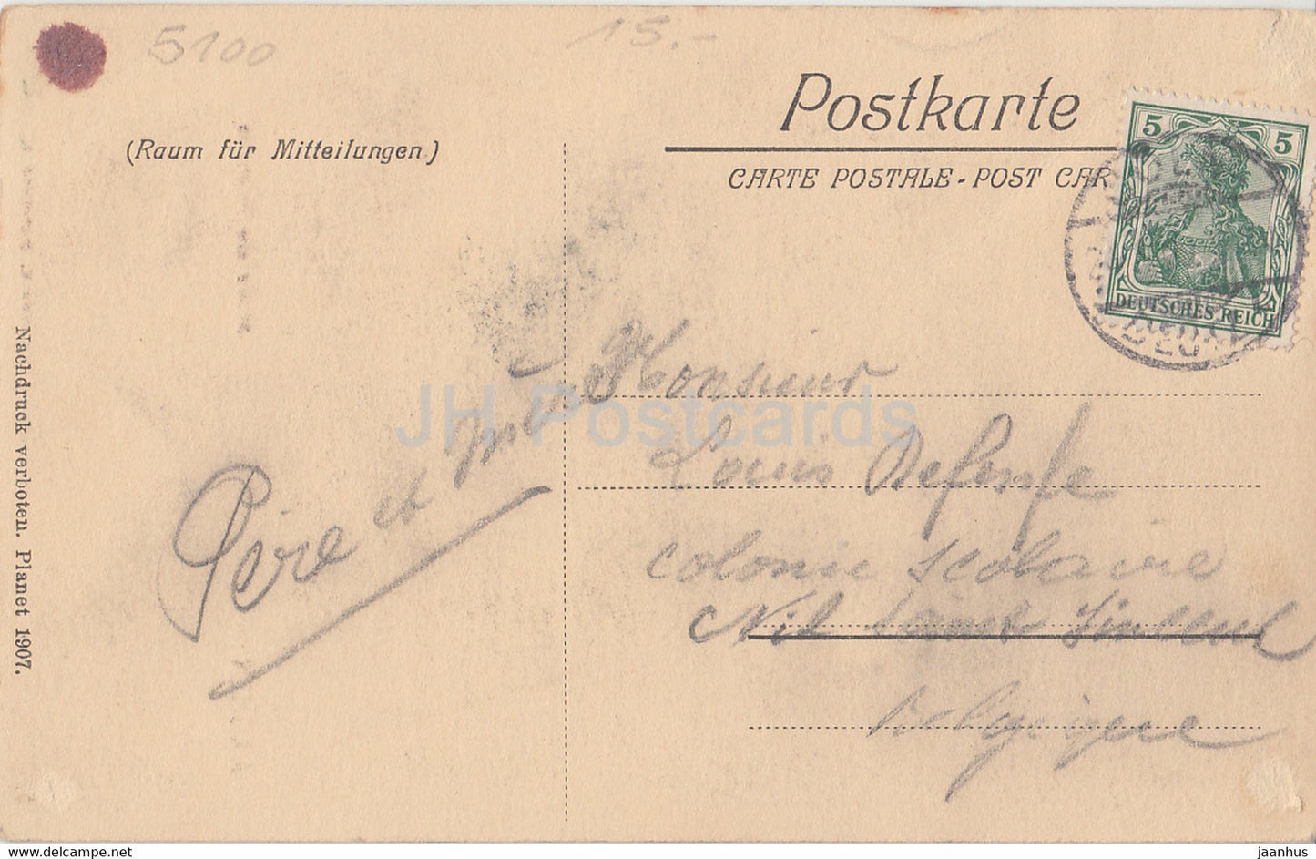 Aachen - Motiv am Rathaus - Gemalde v Hermann Killian - old postcard - 1907 - Germany - used