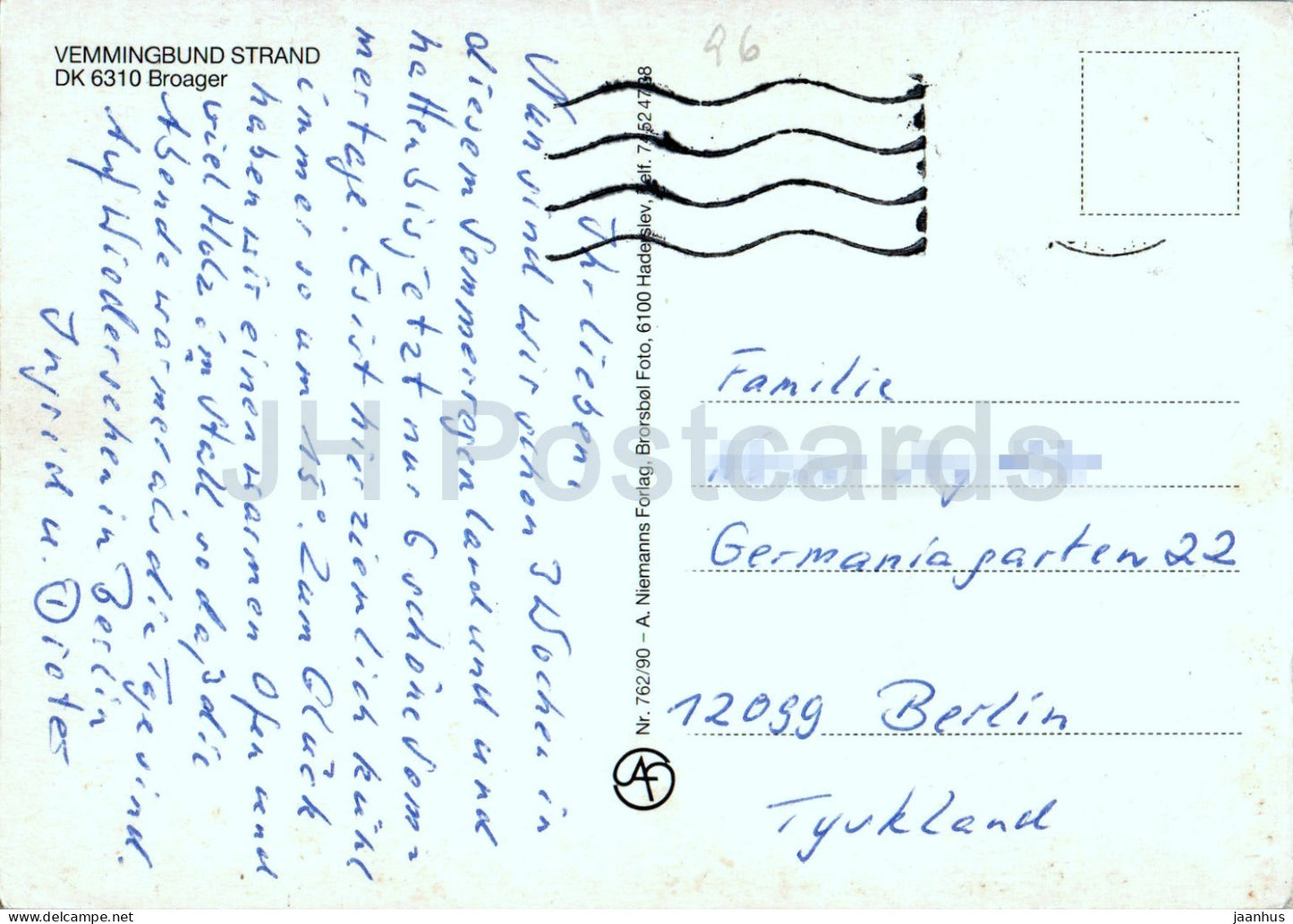 Vemmingbund Strand - beach - 762/90 - Denmark - used